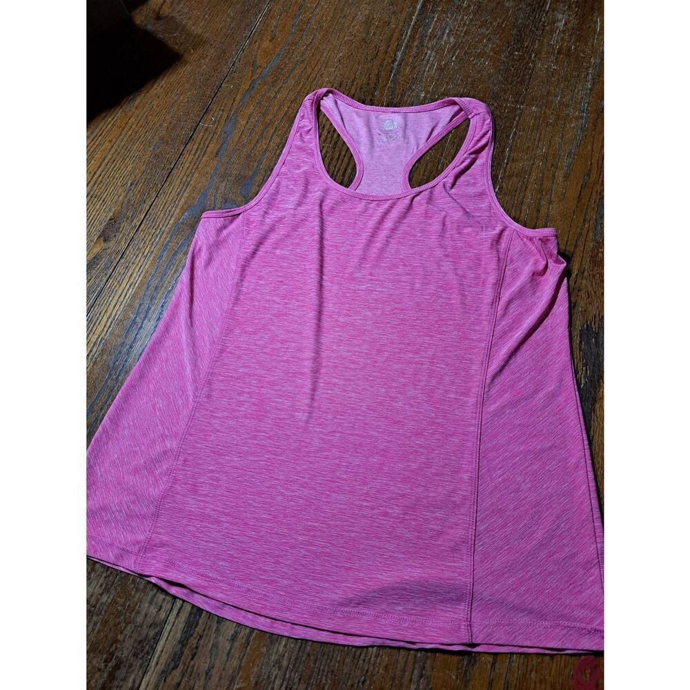 Large RBX Pink Sleeveless Racerback Tank Top Muscle Shirt Workout Casual